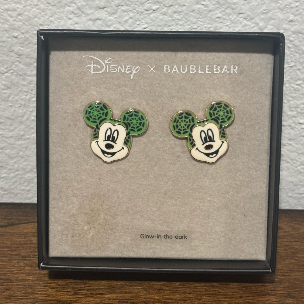 BaubleBar Disney Green Glow Earrings
